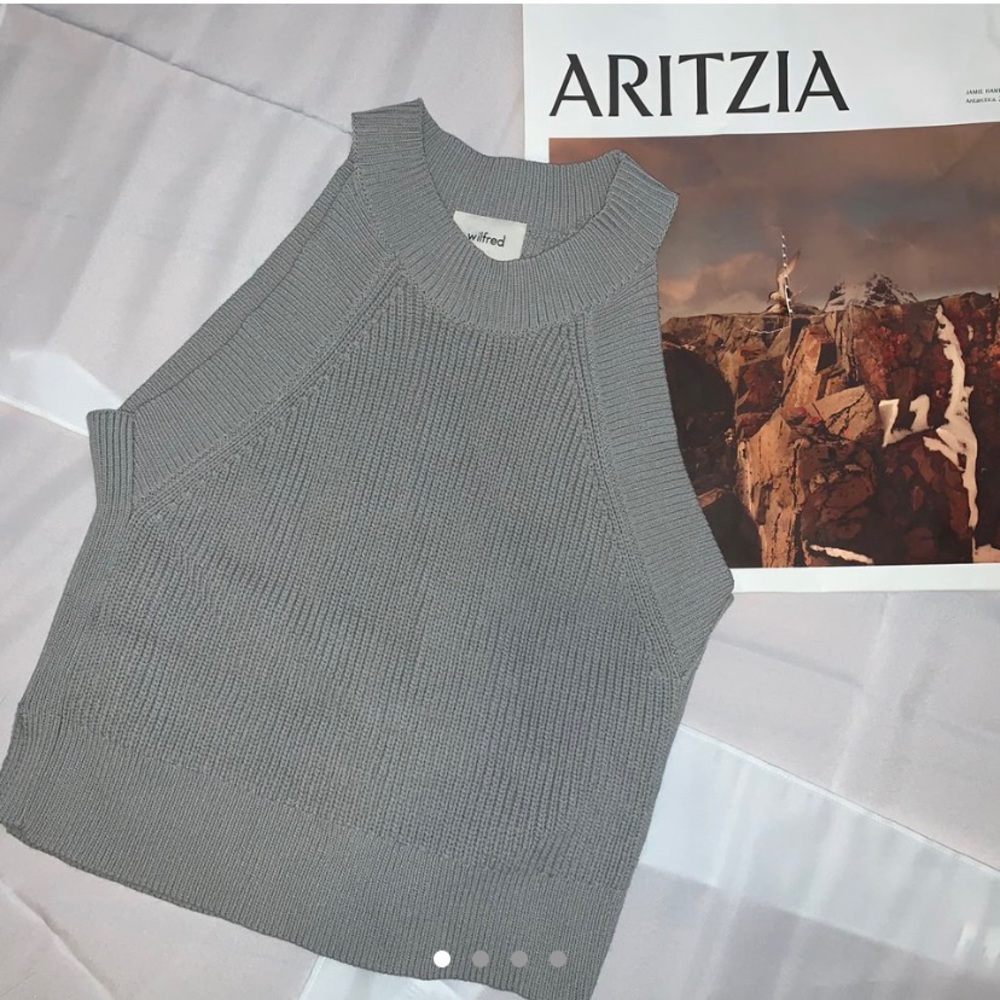 Aritzia Wilfred New Halter Tank Top
